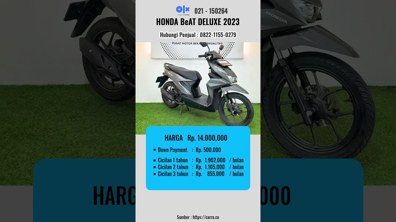Harga Motor Bekas Honda Beat Deluxe 2023 - Update Harga Motor Bekas dan Baru Honda Yamaha Suzuki