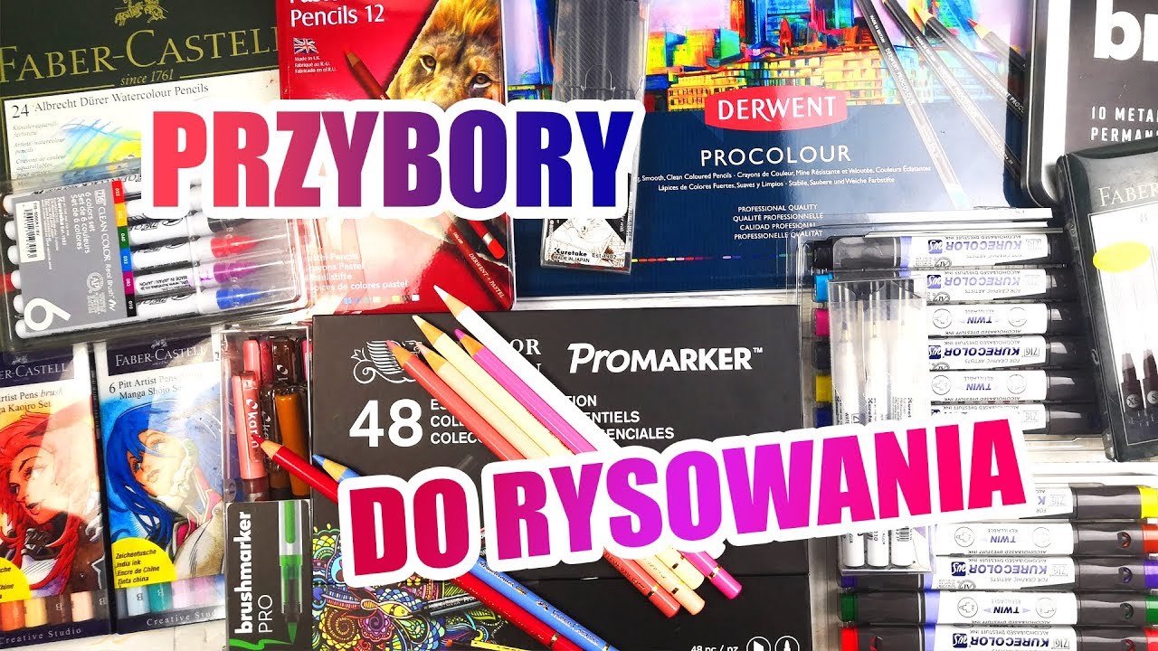 MOJE WSZYSTKIE PRZYBORY RYSUNKOWE 😍