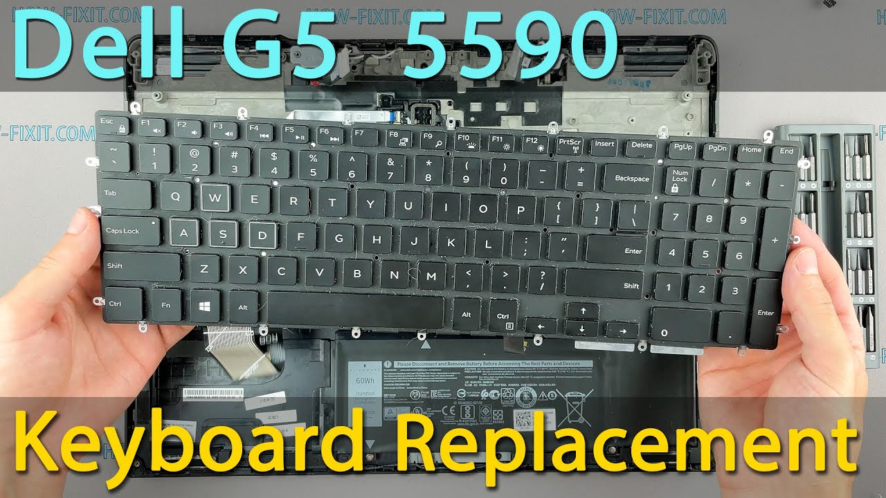Dell G5 5590 Keyboard Replacement - Fix Broken / Not Working Keyboard