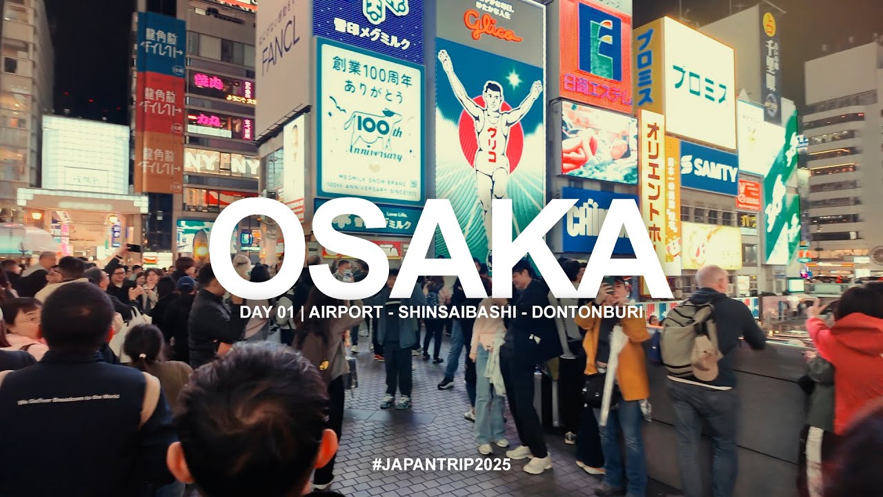 OSAKA Day01 | Sampai Osaka langsung menggila di Dontonburi | Review airBnB