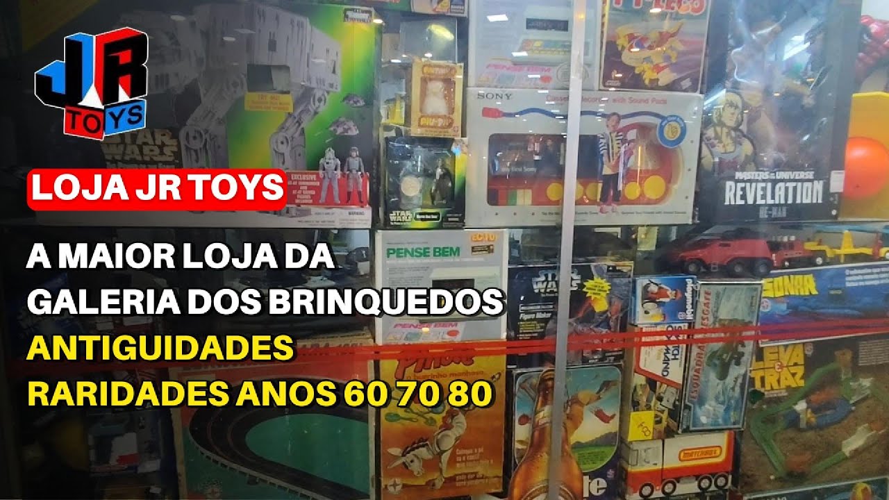 JR TOYS: A Maior Loja da Galeria dos Brinquedos Antigos! Estrela, Glasslite, Gulliver!