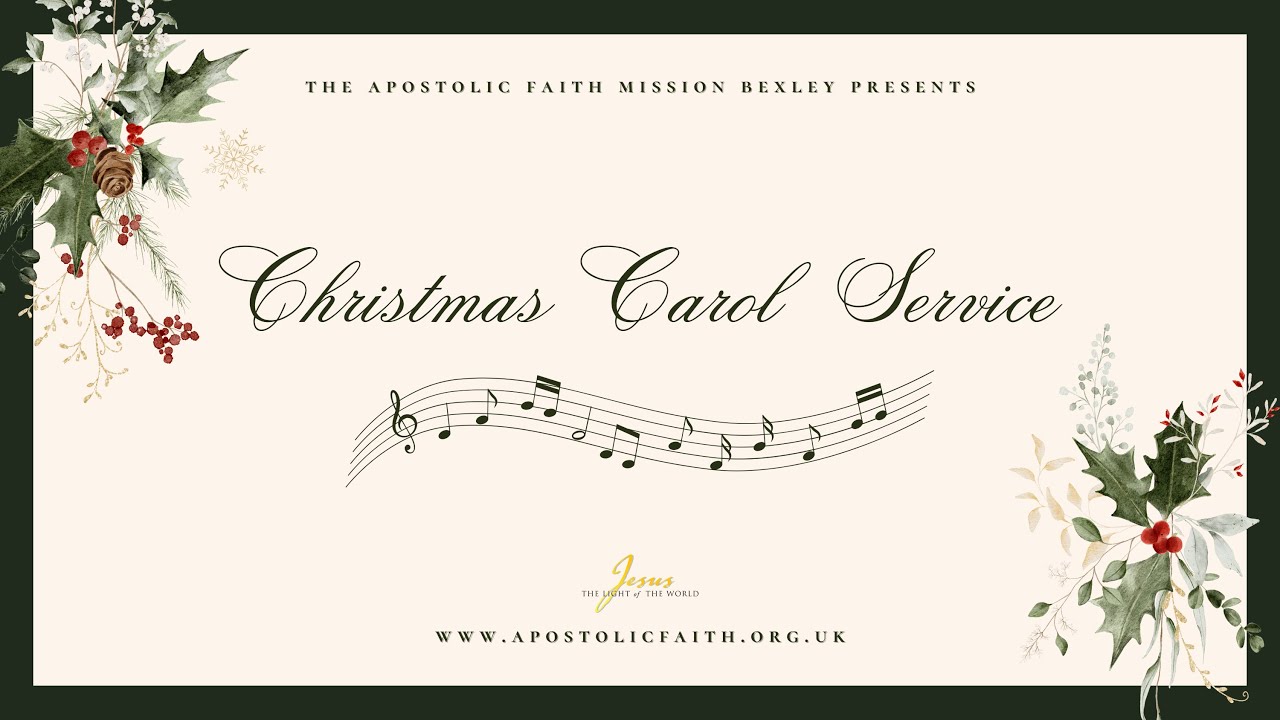 21-12-2025: Christmas Carol Service (Live Webcast)