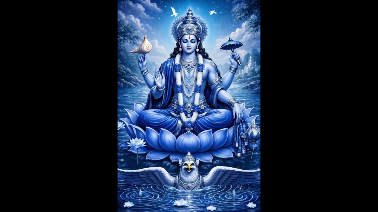 ओम कमल #Spiritual #HinduDevotion #OmNamoNarayanaya BhaktiStatus #Vishnu #VishnuBhagwan  #Narayan