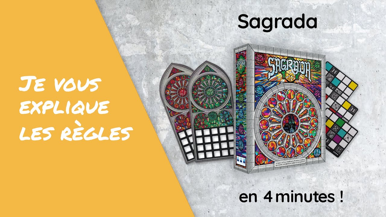 Je vous explique les règles du jeu SAGRADA en moins de 4 minutes!
