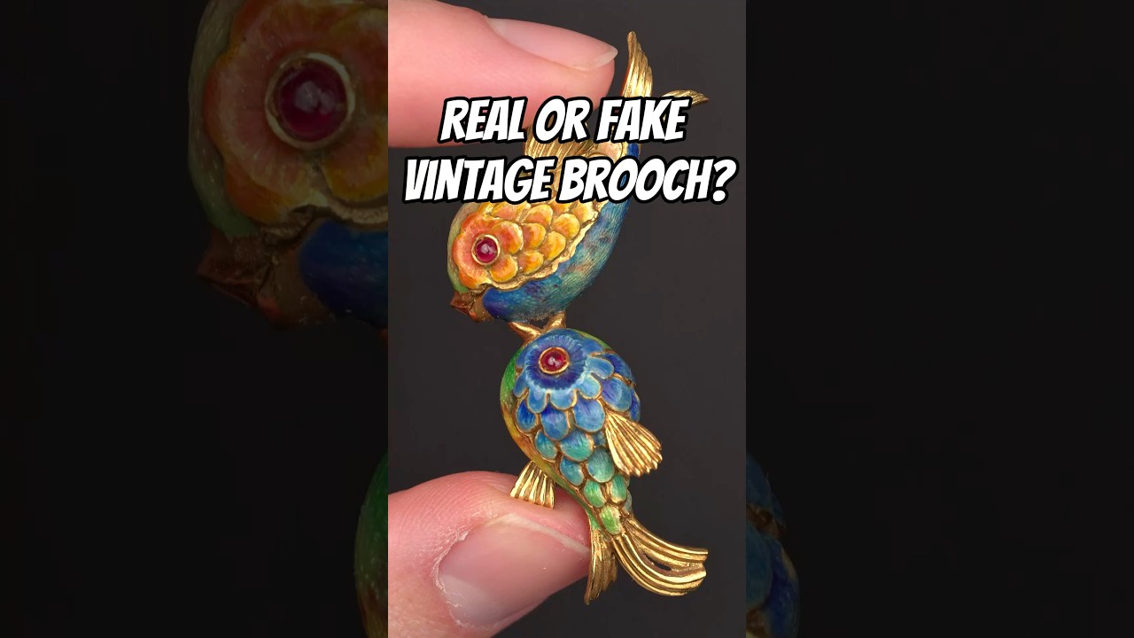 🚨Prawdziwa czy podr&oacute;bka broszki w kształcie ryby? 🐠