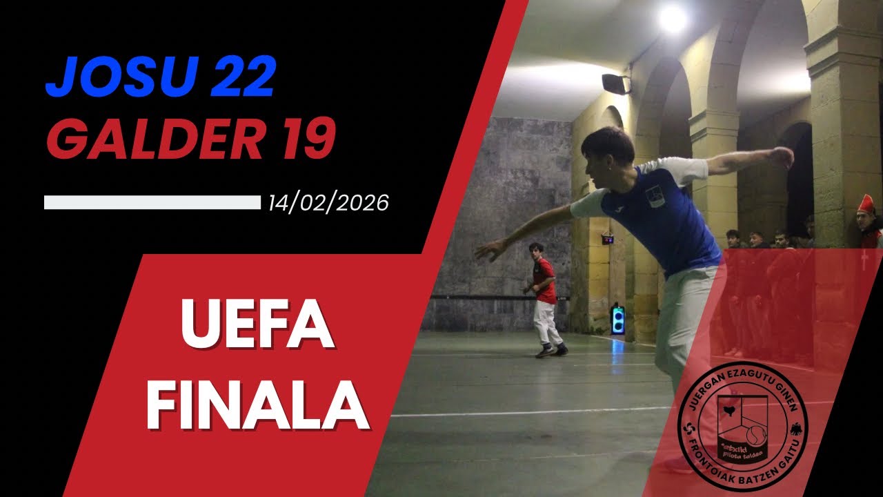 2026 Buruz Burukoa Txapelketa - UEFA Finala - Josu vs Galder 22-19 (14/02/2026)