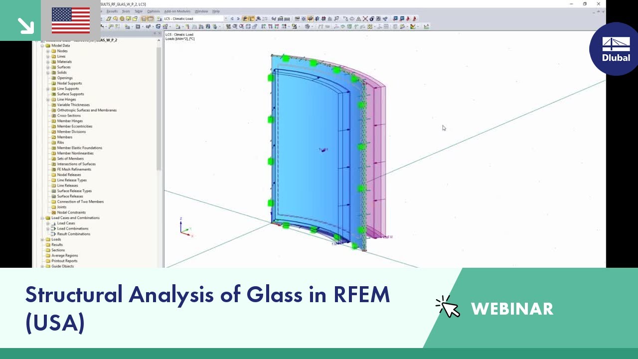 Webinar | Structural Analysis of Glass in RFEM (USA)
