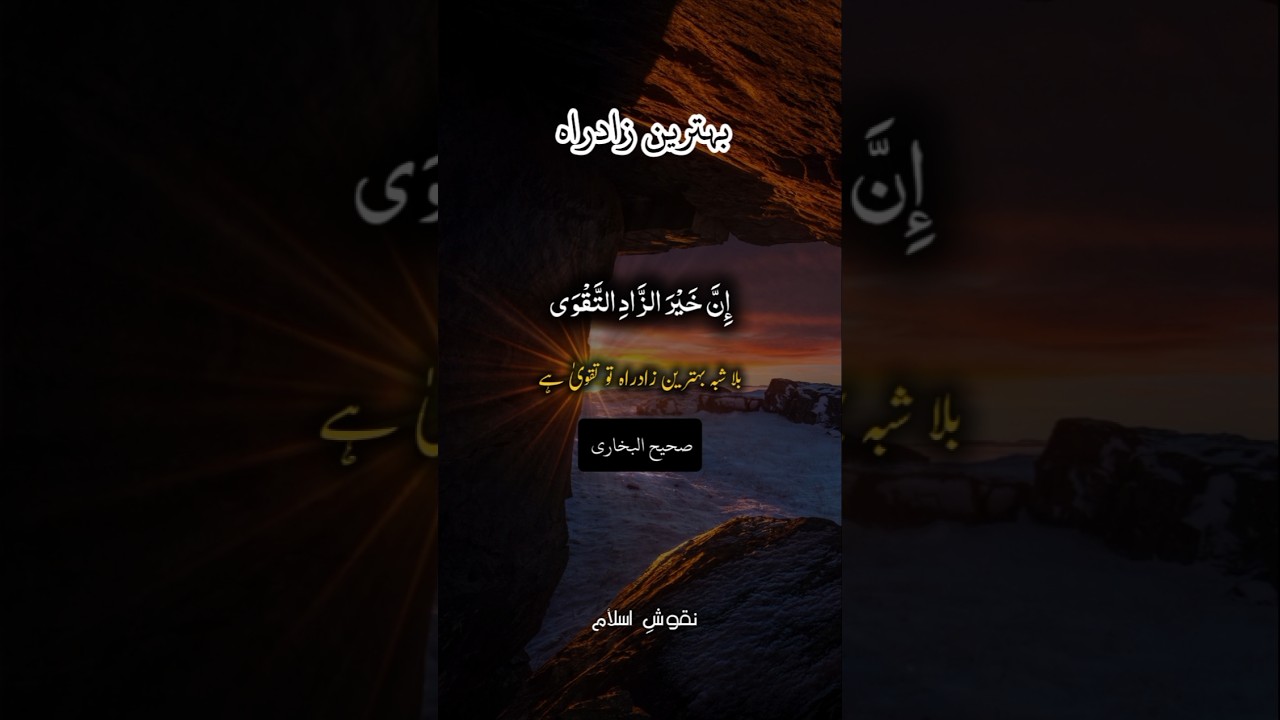 Behtarin Zaderah.... | Heart Touching Hadith #naqoosh_e_islam