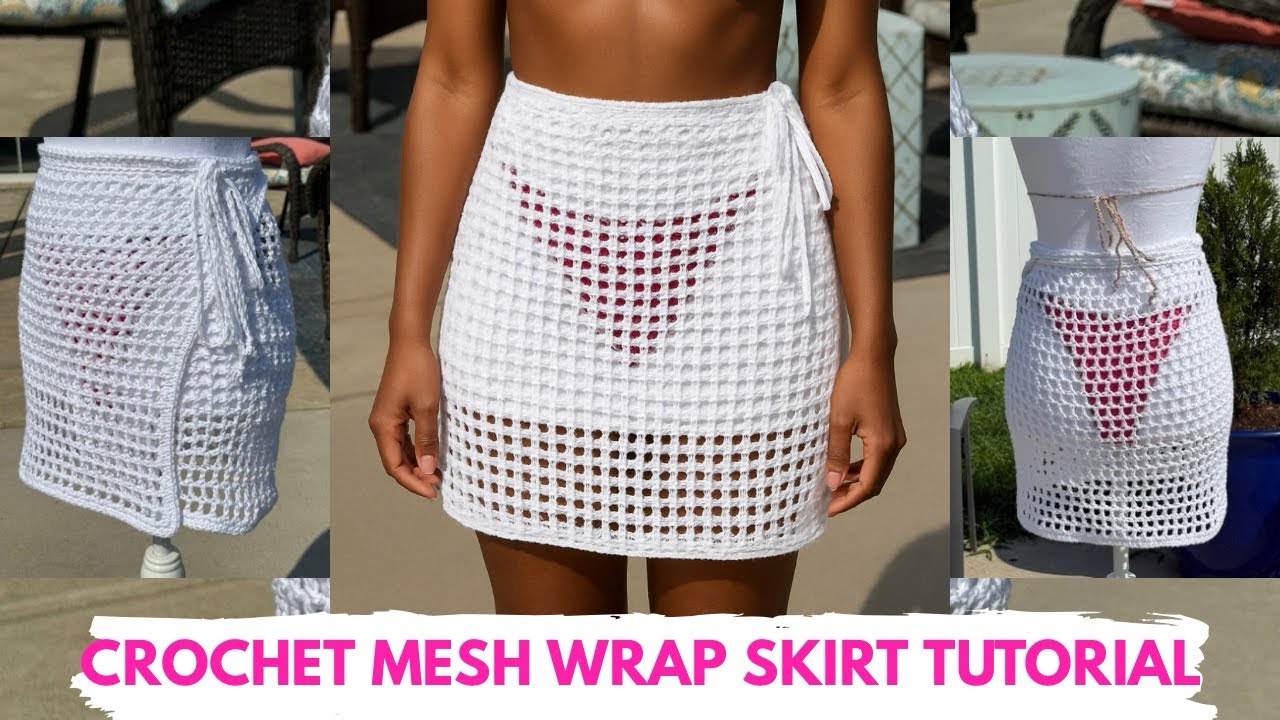 Easy Crochet Mesh Wrap Skirt Tutorial | Beginner-Friendly Summer Skirt