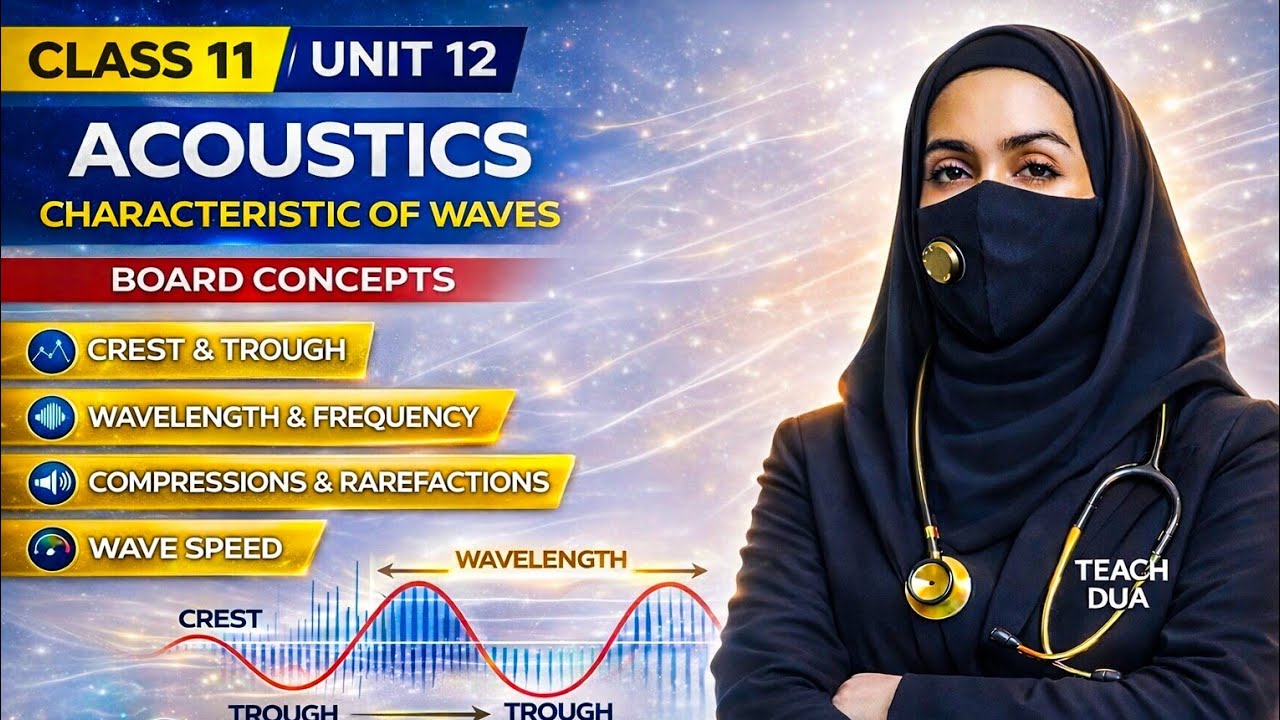 “Characteristics of Waves | Frequency, Wavelength, Amplitude & Wave Speed | Chapter 12 Acoustics