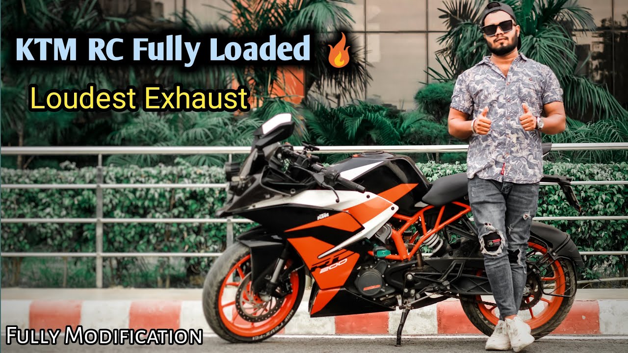 KTM RC 200 Fully Loaded | Full Modified | Loud Exhaust | Pros & Cons |Full Detailing Video|RISHAVROC