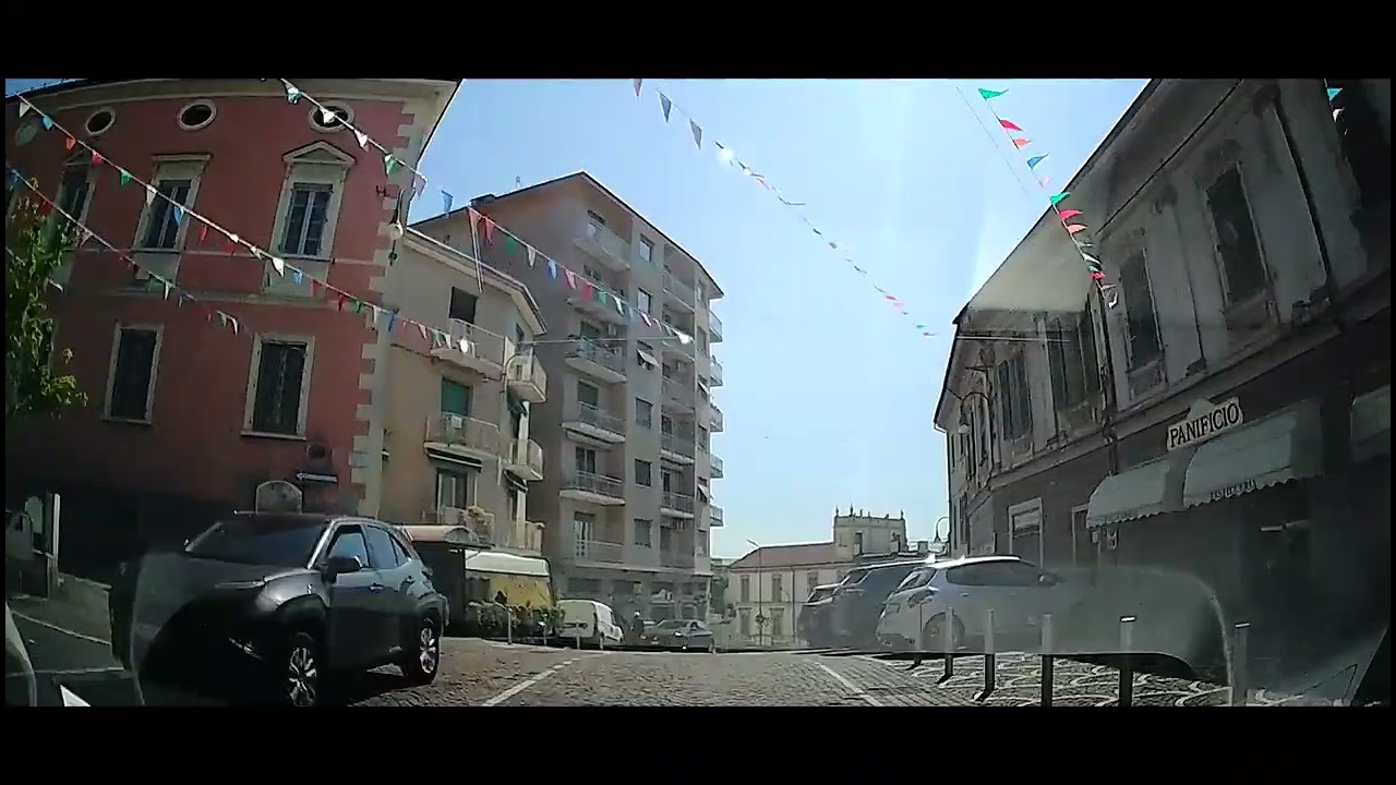 Beautiful Italy Felizzano Valenza Road Car Registrator Video