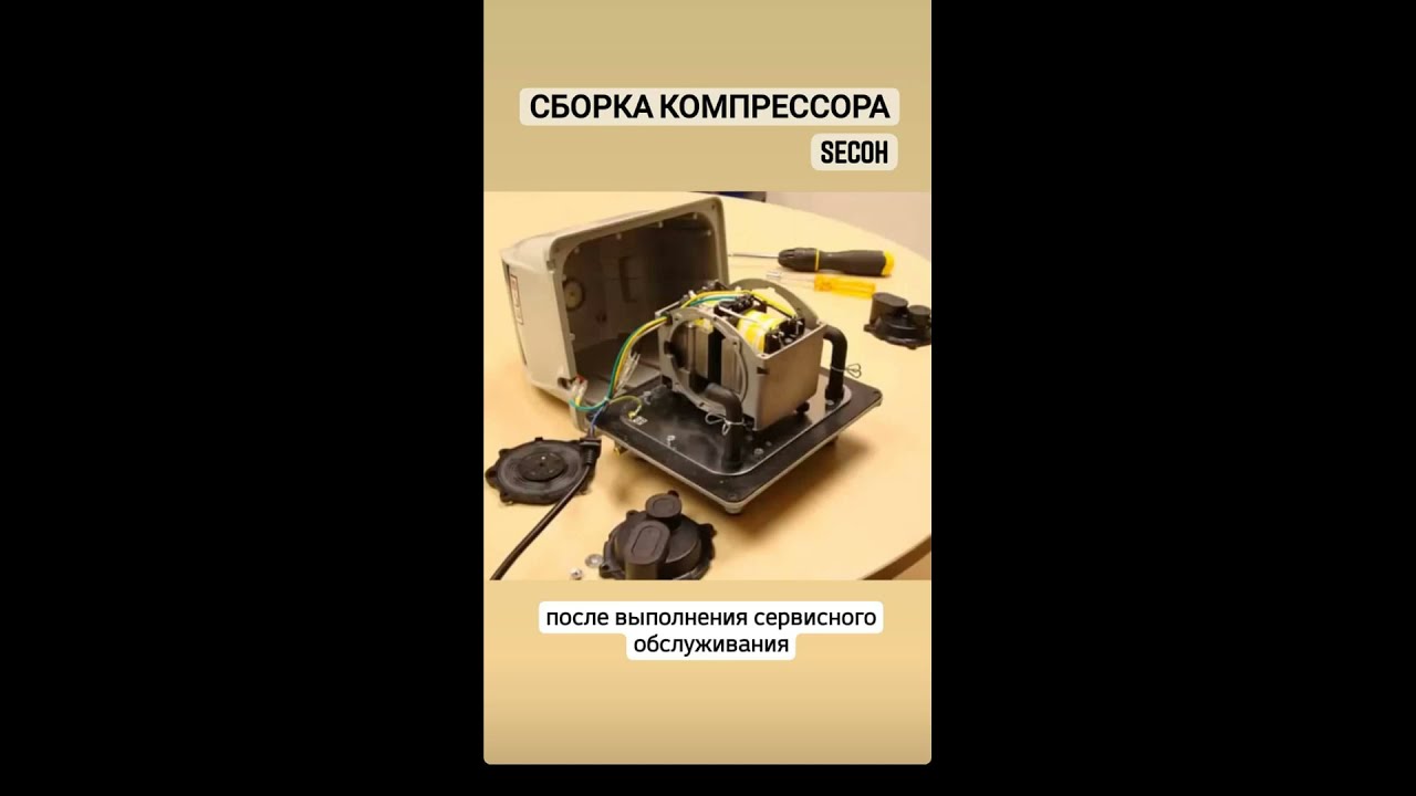 Обслуживание и ремонт компрессора Secoh за 5 минут