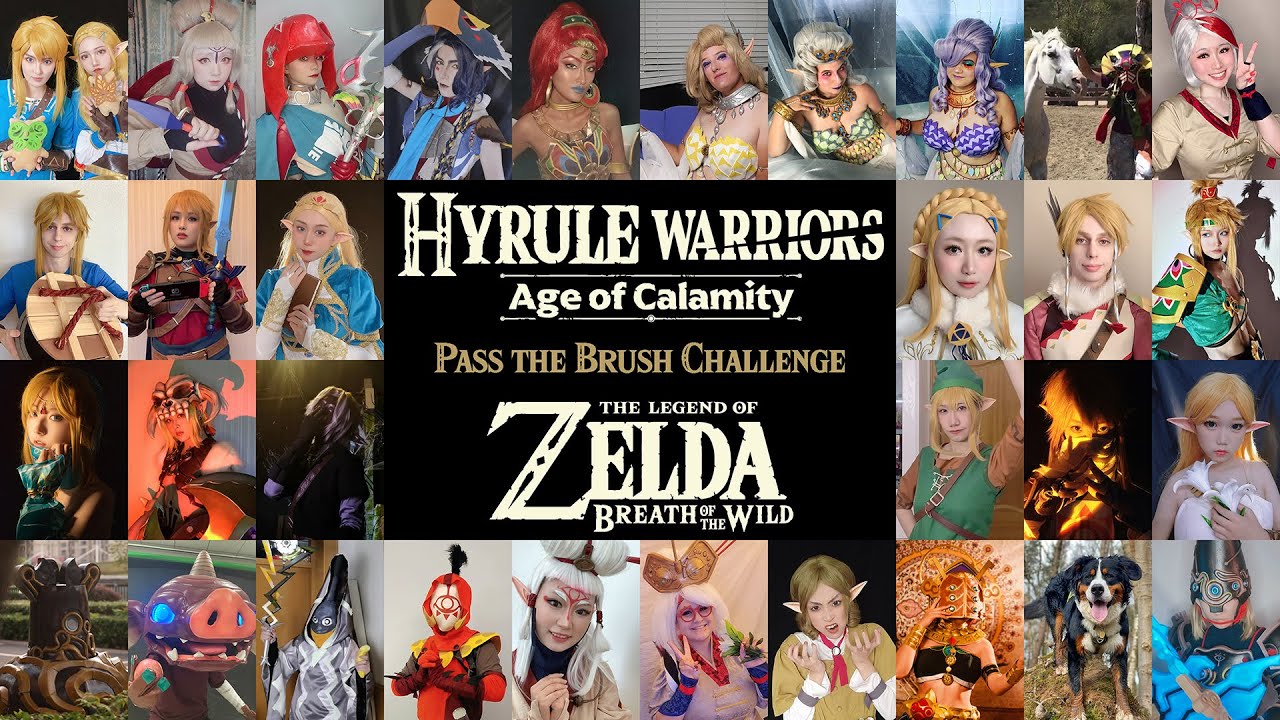 Pass the Brush Challenge - The Legend Of Zelda Breath of the Wild cosplay BotW ゼルダの伝説  ゼルダ無双 コスプレ