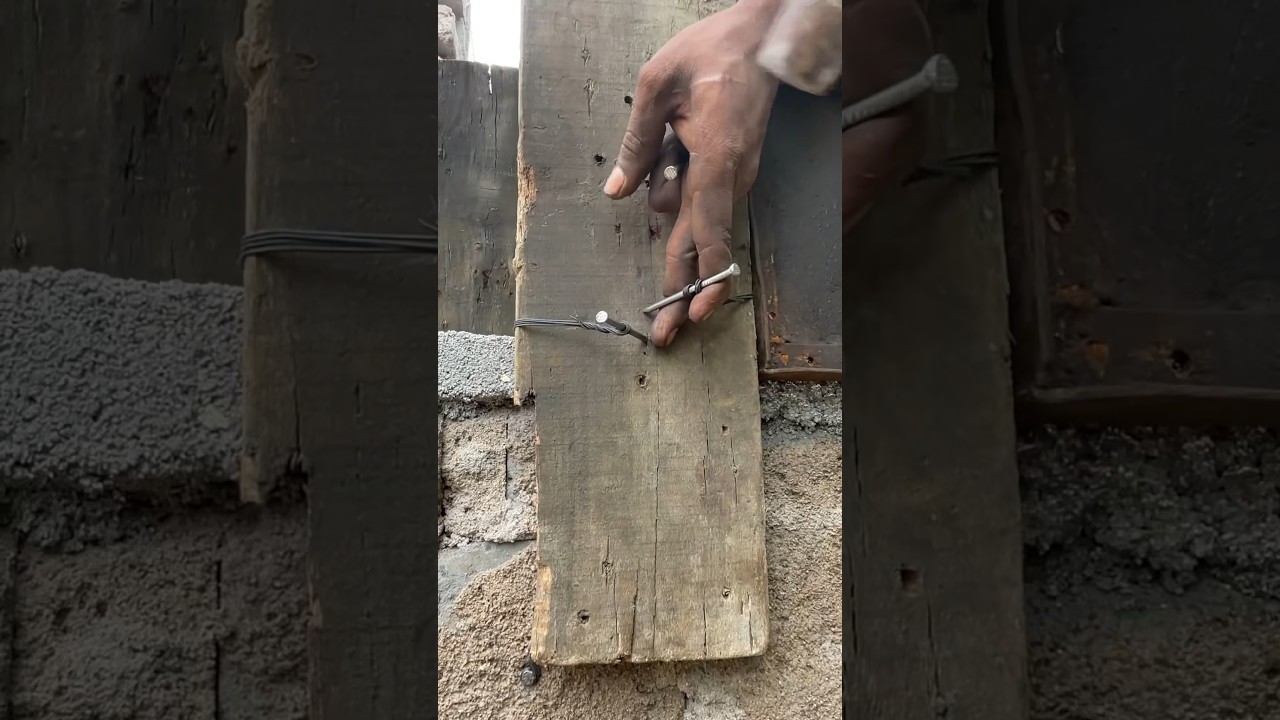 Staircase side beam centring work #construction #hariconstructionsvlogs