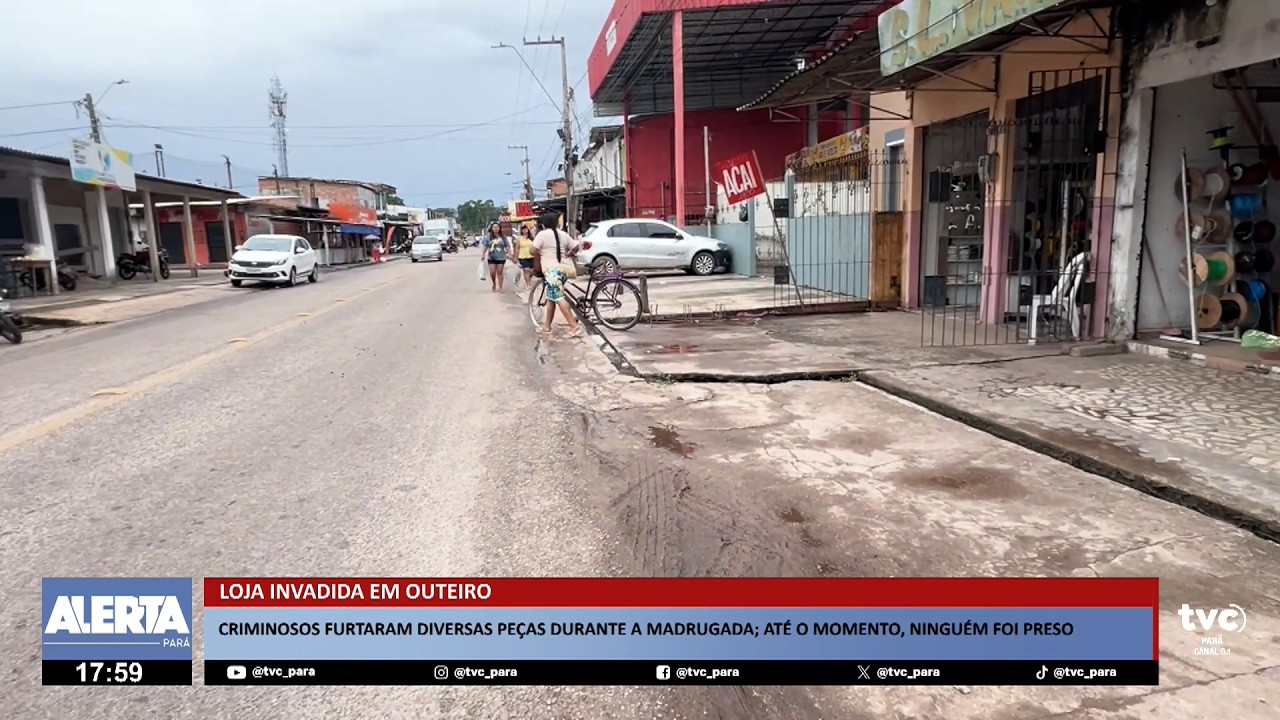 Loja de roupas é invadida e furtada em Outeiro