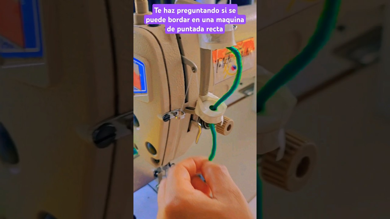 te haz preguntado si se puede bordar en una maquina de puntada recta #diy #coser #costura #sew