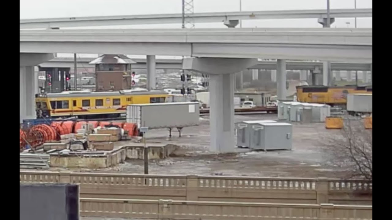 Fort Worth's Tower 55 Featuring the Union Pacific Inspection Train and Fakebonnet!!!