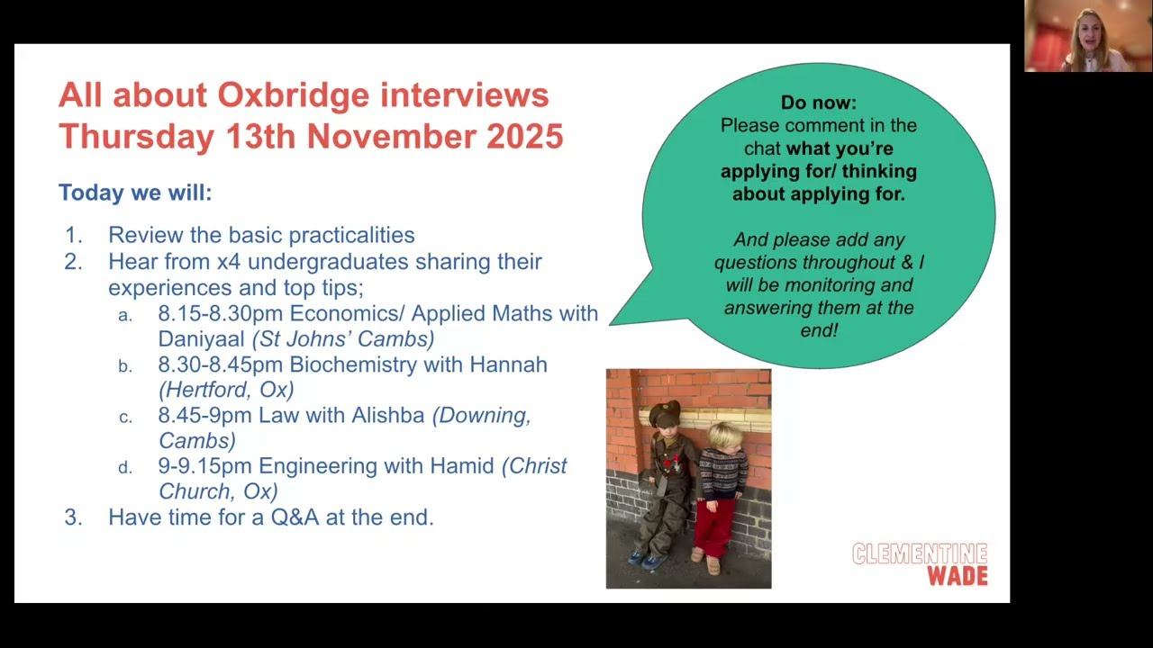 All about Oxbridge interviews