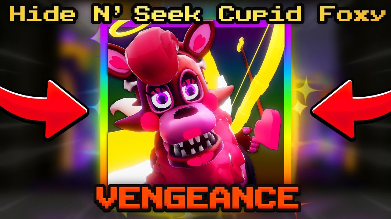NEW CUPID TOY FOXY HIDE N' SEEK UNIT In Five Nights TD 2.. (bro vanished)