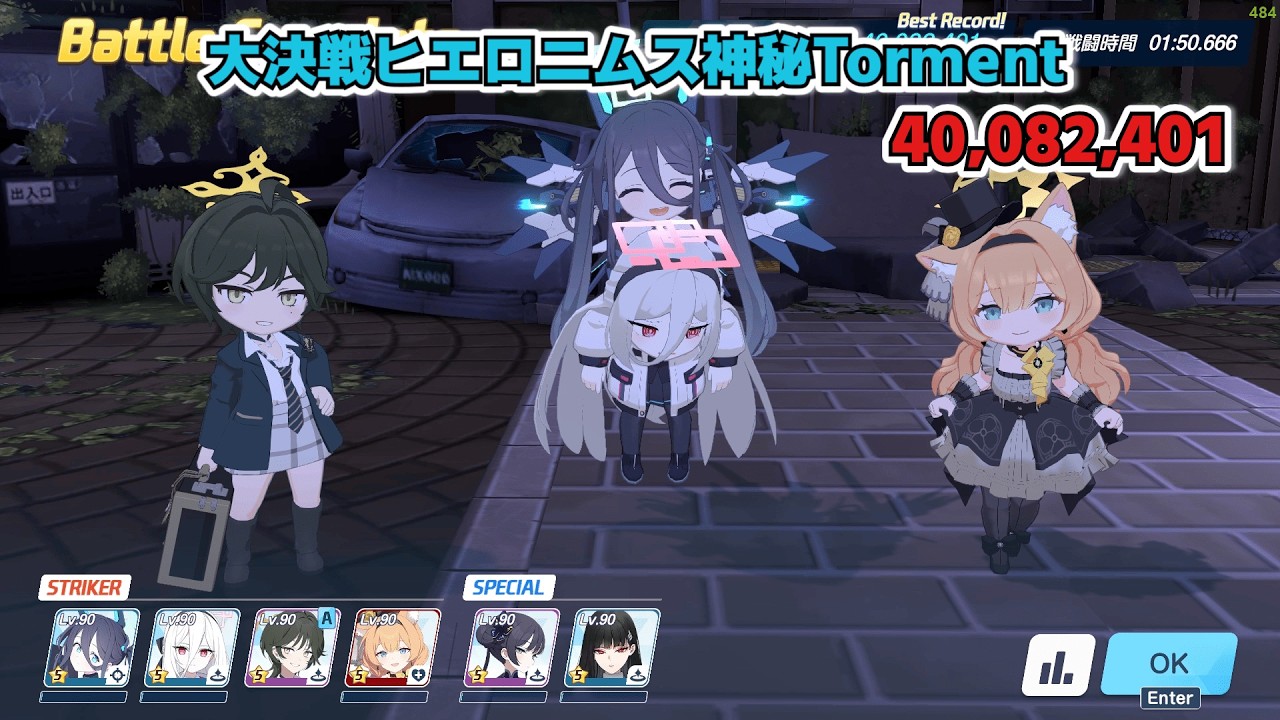 【ブルアカ】大決戦市街地ヒエロニムス神秘TORMENT40,082,401