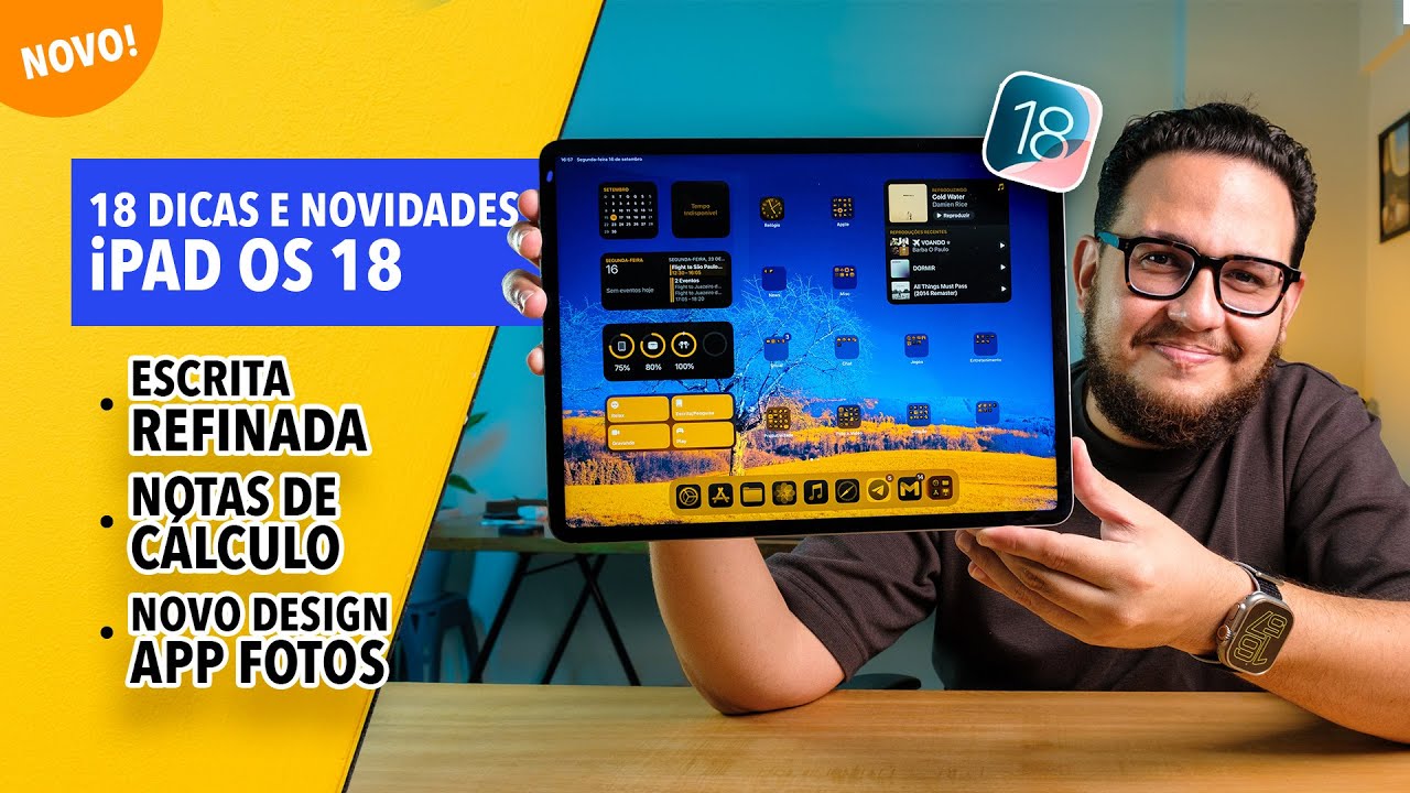 Saiu! iPadOS 18 - as 18 melhores DICAS e NOVIDADES dessa atualização
