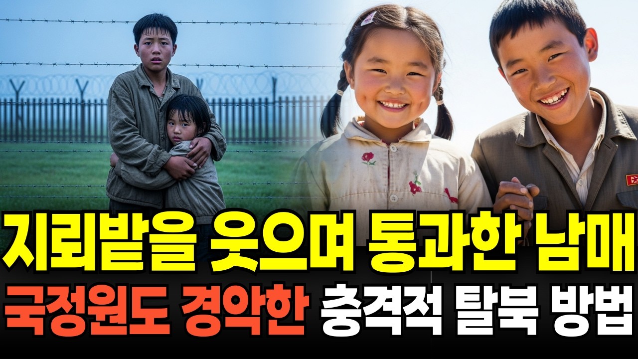지뢰밭을 웃으며 통과한 남매 국정원도 경악한 충격적 탈북 방법