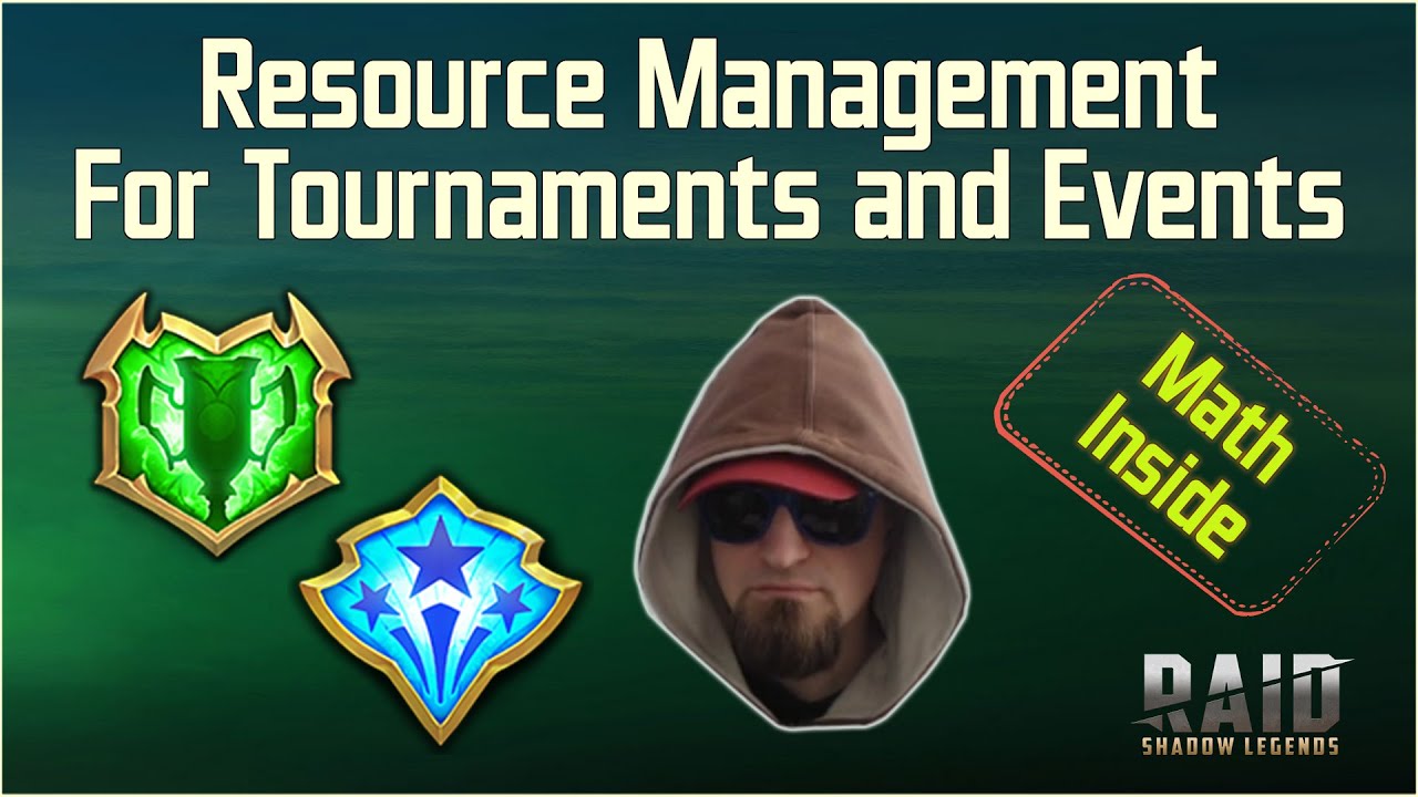 Resource Management For Tournaments and Events (Raid Shadow Legends)