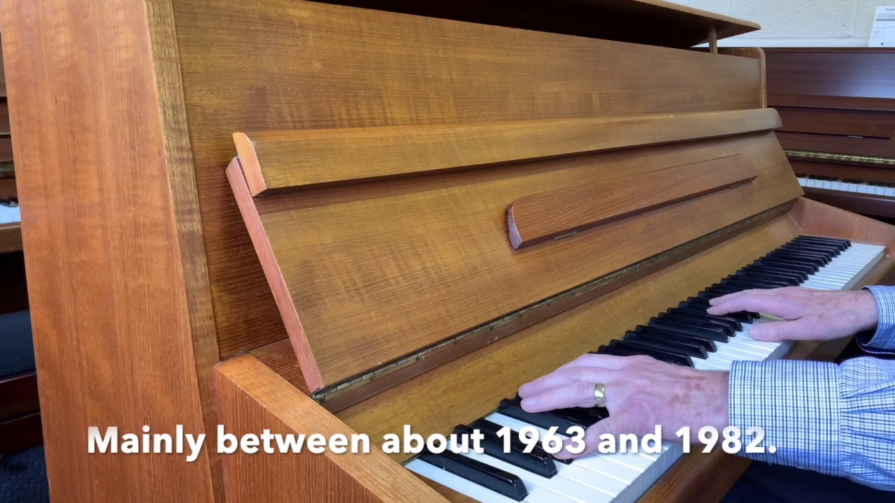 4 small Knight upright pianos: K20 1971; K10 1974; K20 1969; K10 1978.