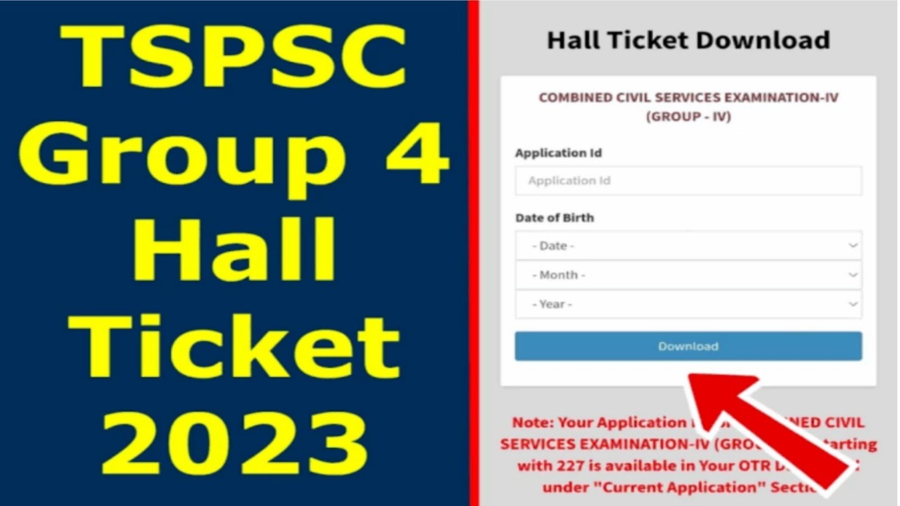 TSPSC Group 4 Hall Ticket 2023 | TSPSC Group Hall Ticket Released ?