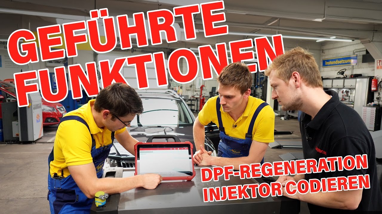 Geführte Funktionen mit dem LAUNCH X-431 EURO TAB III | DPF regenerieren & Injektor codieren