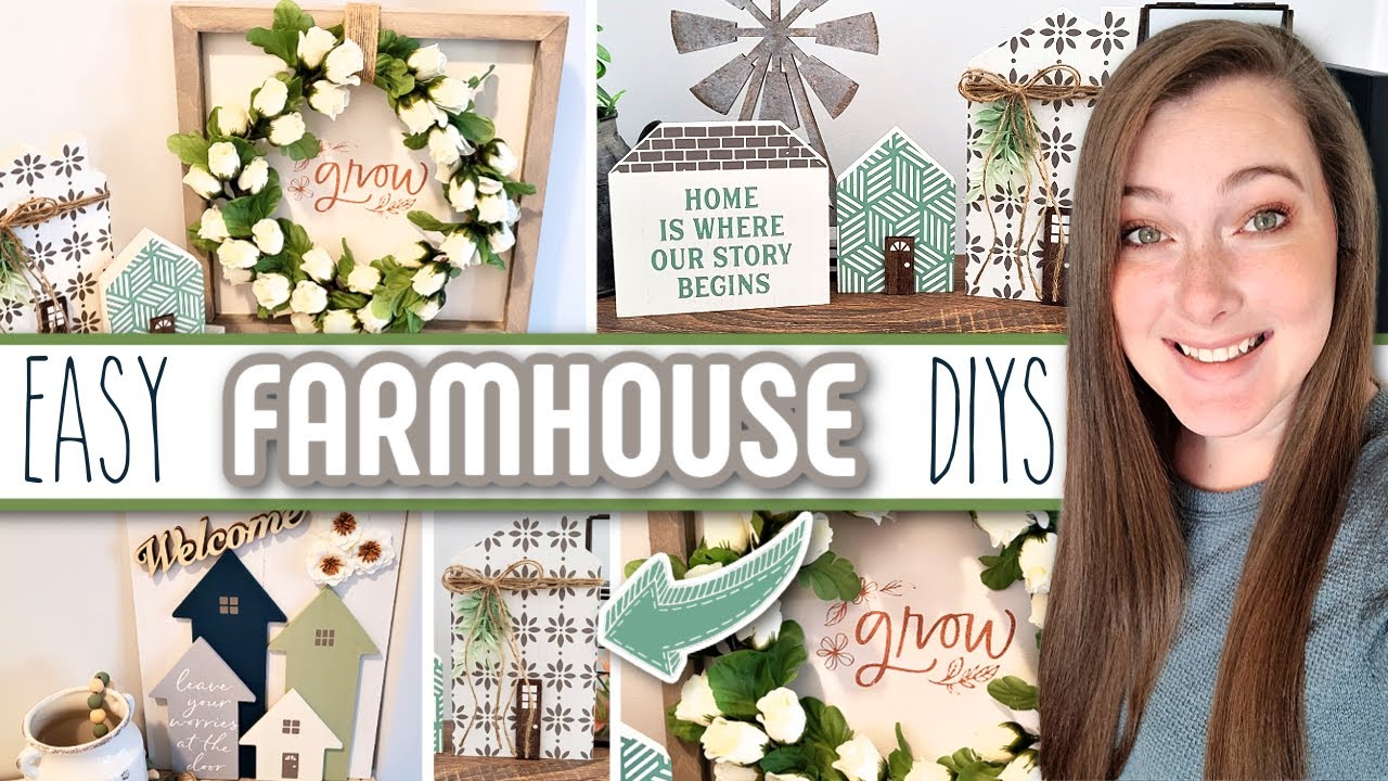 EASY FARMHOUSE HOME DECOR DIYS | Crafts For Beginners! | Create These DIYs All In ONE Day!