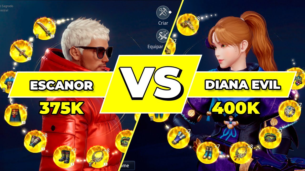 🎮 [Mir4] WARRIOR 375K VS ARBA 400K  | ESCANOR VS DIANA EVIL