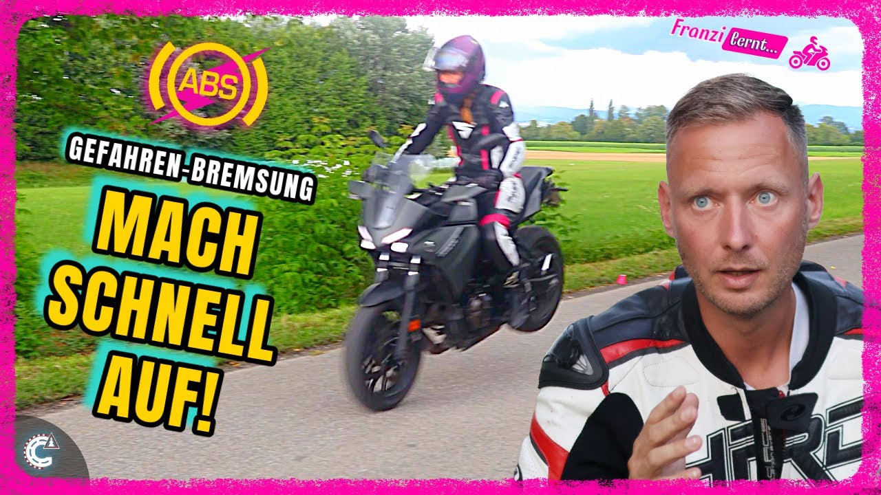 Motorrad Gefahrenbremsung – mit & ohne ABS richtig bremsen