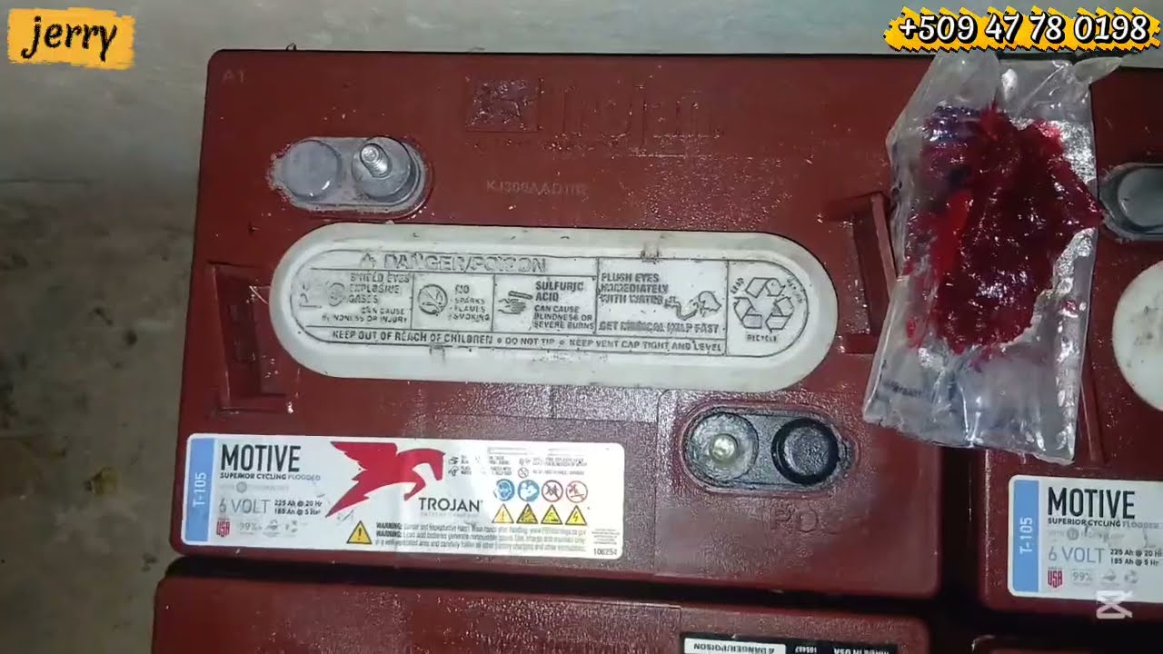 Maintenance batterie. Montag batterie, avek inverter 3600 watt, 24 volt. 