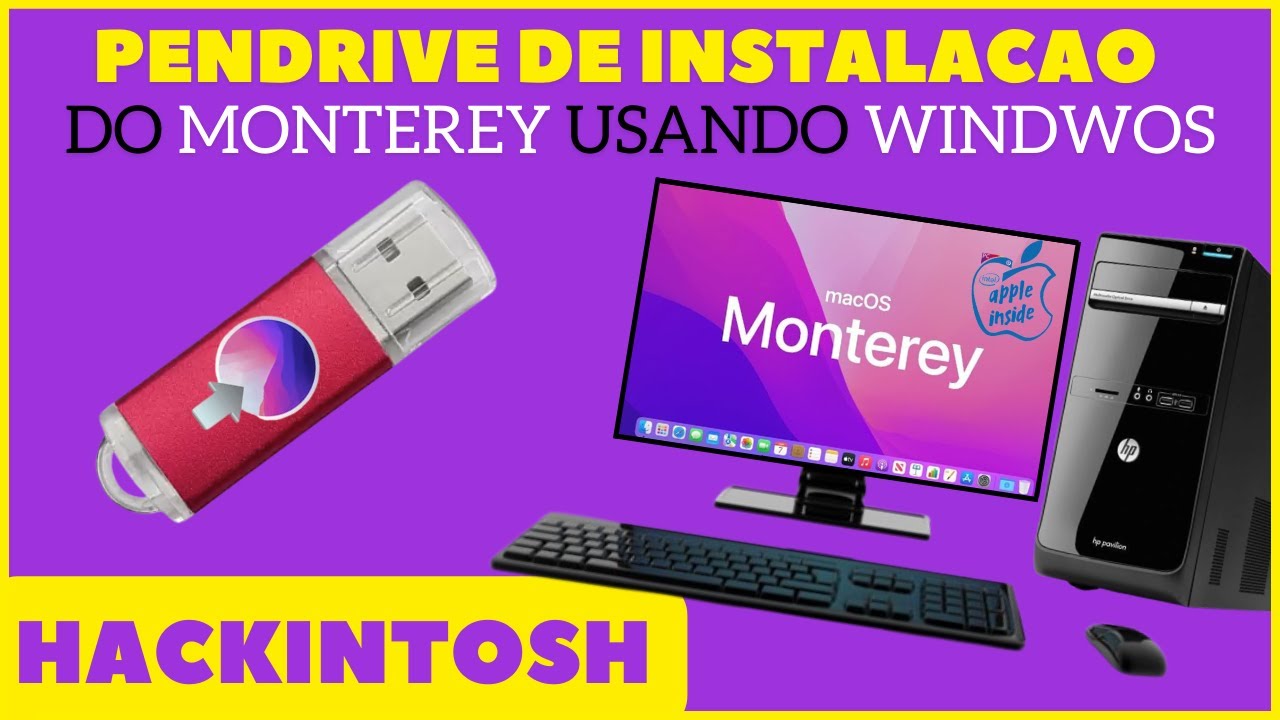 🔥 Hackintosh Pendrive Tutorial 2022 #monterey !! делать с ПК Windows 10 !! 🔥