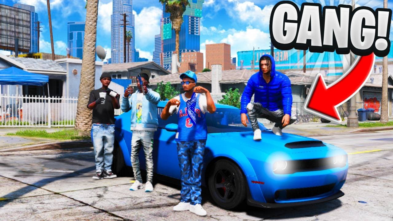 Я присоединился к банде CRIPS в GTA 5 RP