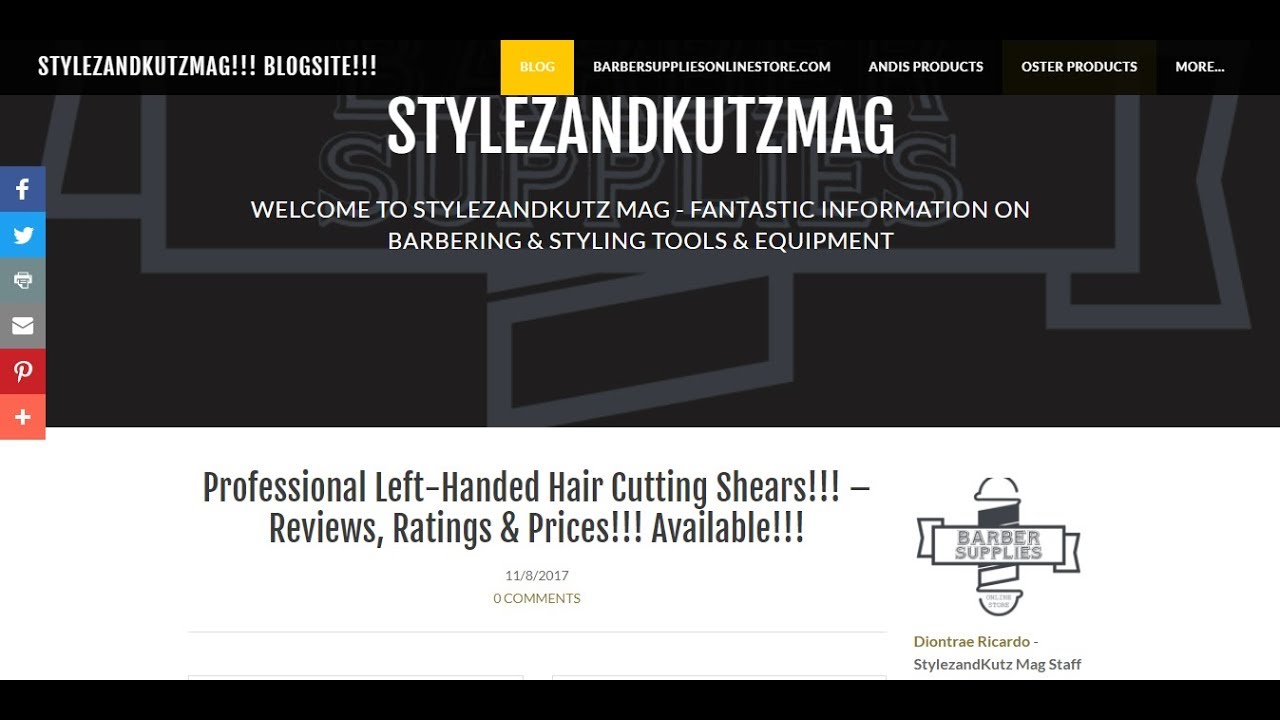 Professional Left Handed Hair Cutting Shears!!! &ndash; Reviews, Ratings & Prices!!! Available!!!