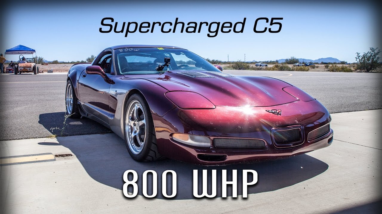 Ultimate Supercharged C5 Corvette Build - 800 WHP Half Mile Racing Action and walk around