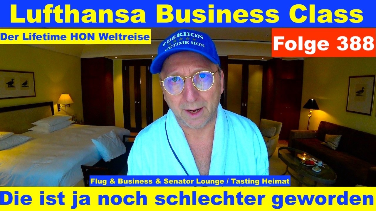 Lufthansa Business Class Flug & Lounge #Weltreise 388 #lufthansa  #businessclass #frusthansa