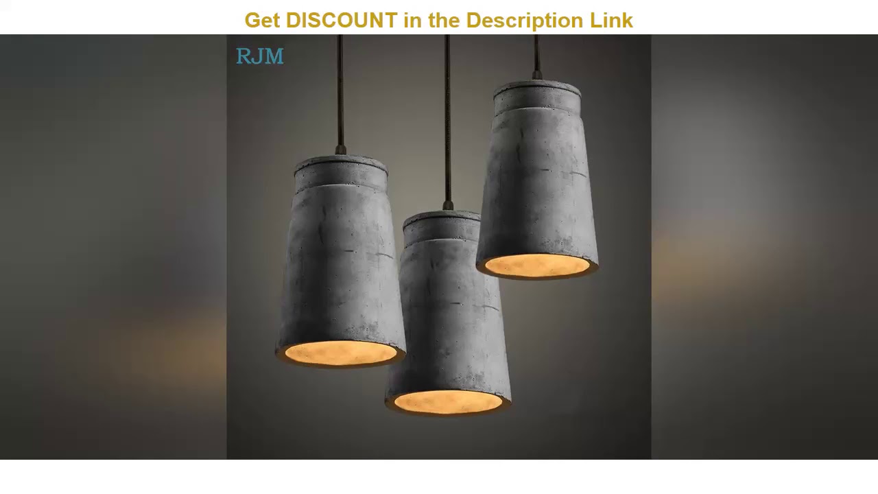 ultracal 30 | American Retro Industrial Cement Pendant Lights for Dining Room Living Room Restauran