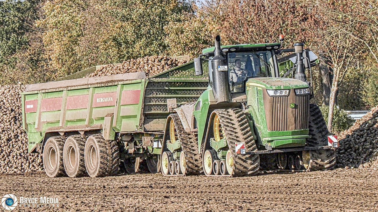 Holmer TerraDos T4 & John Deere 9RX mit Bergmann RRW 500 Rüben ÜLW. Rüben roden 2024 farmers videos