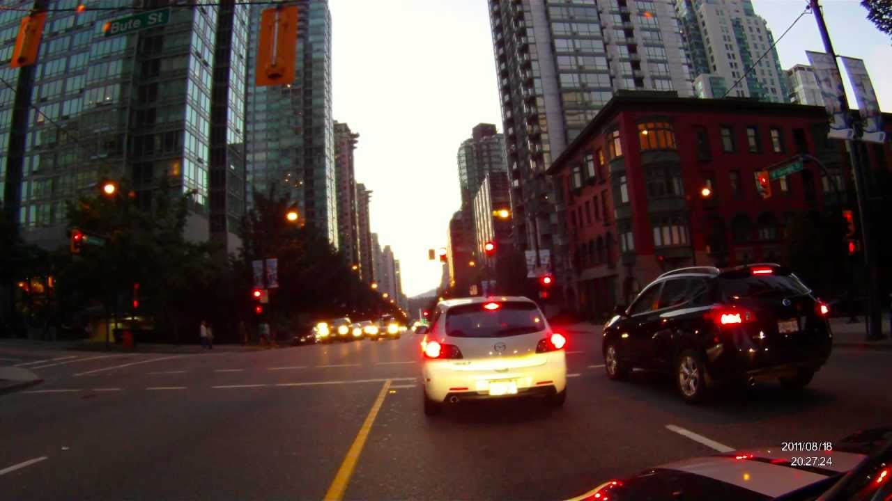 Driving in Downtown Vancouver 1