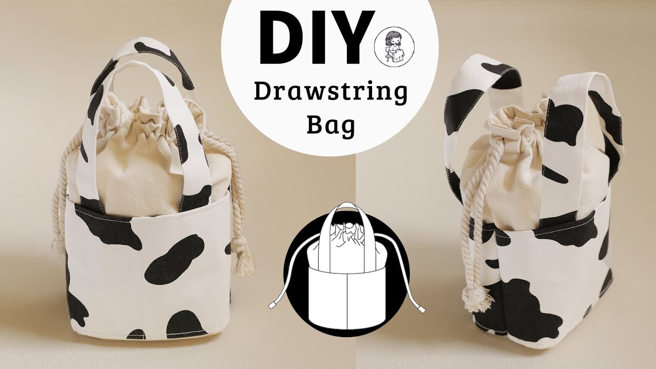 DIY Drawstring Bag | Mini Bucket Bag | Step-by-step Tutorial