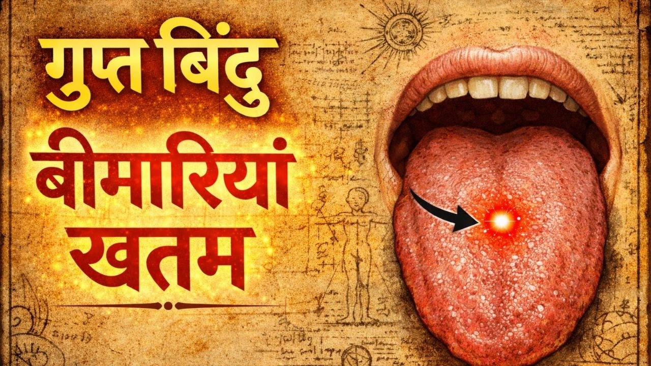 आपकी जीभ पर छुपा गुप्त बिंदु | बीमारियां ख़तम | The Hidden Point on Your Tongue