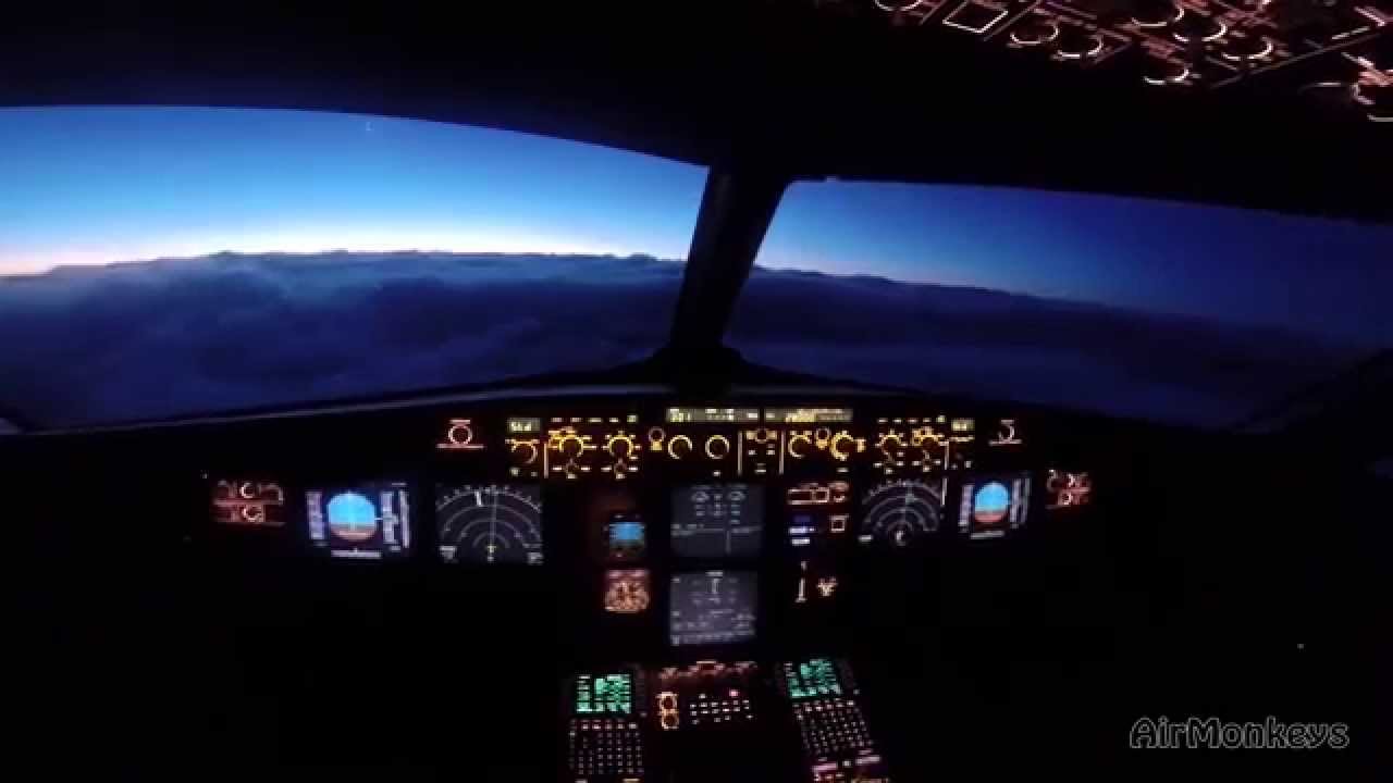 Pilot's night shift - Berlin to Copenhagen - Airbus A320 - HD
