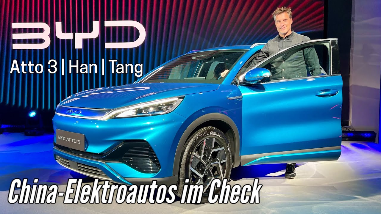 BYD Atto 3, Han und Tang: Elektroautos aus China im ersten Check | Premiere | Preis | 2022