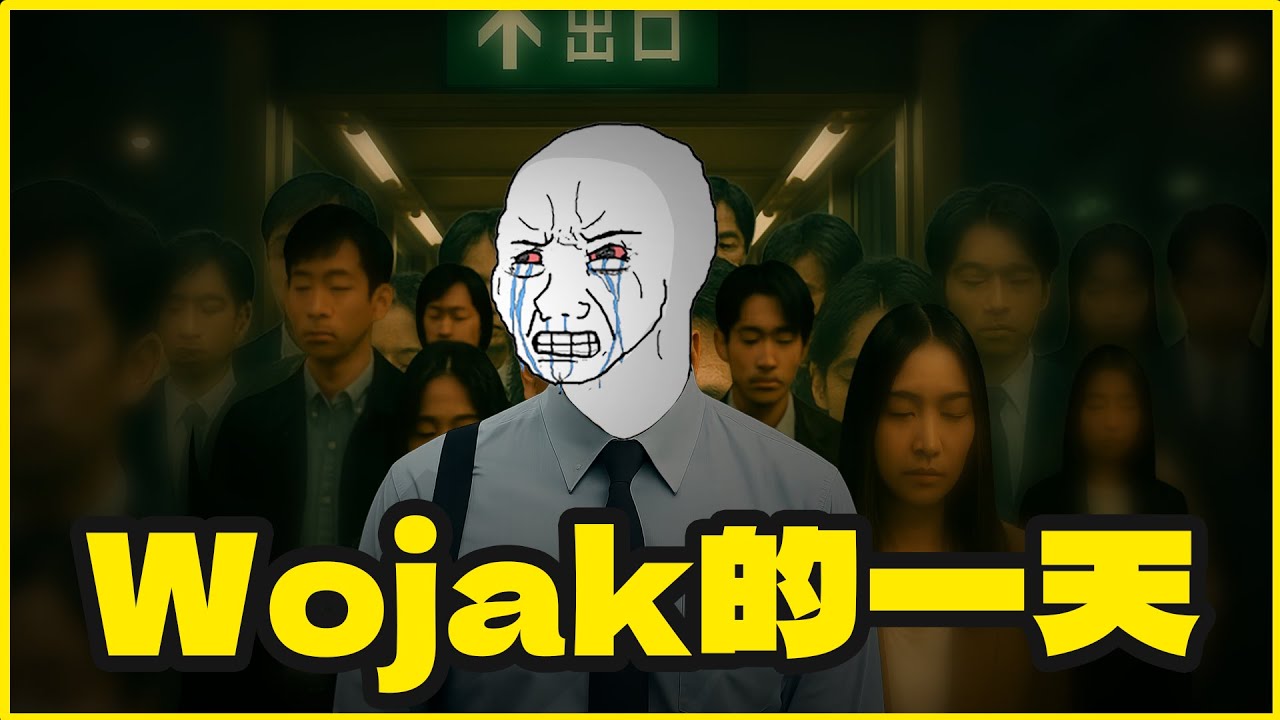 Wojak的一天｜我好累｜隨意畫