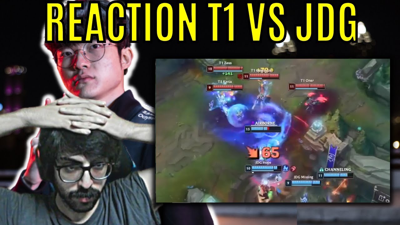 BRIZZ94 REACTION agli HIGHLIGHTS  dei T1 VS JDG WORLDS 2022 LOL pt.1 game 2