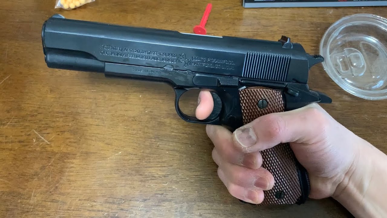 コルトガバメント　東京マルイエアコキ10禁　購入レビュー【ピロピロピストル】エアガンエアーコッキング　M1911 COLT GOVERNMENT TOKYO  MARUI toy gun